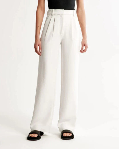 Lucia White Tailored Pants